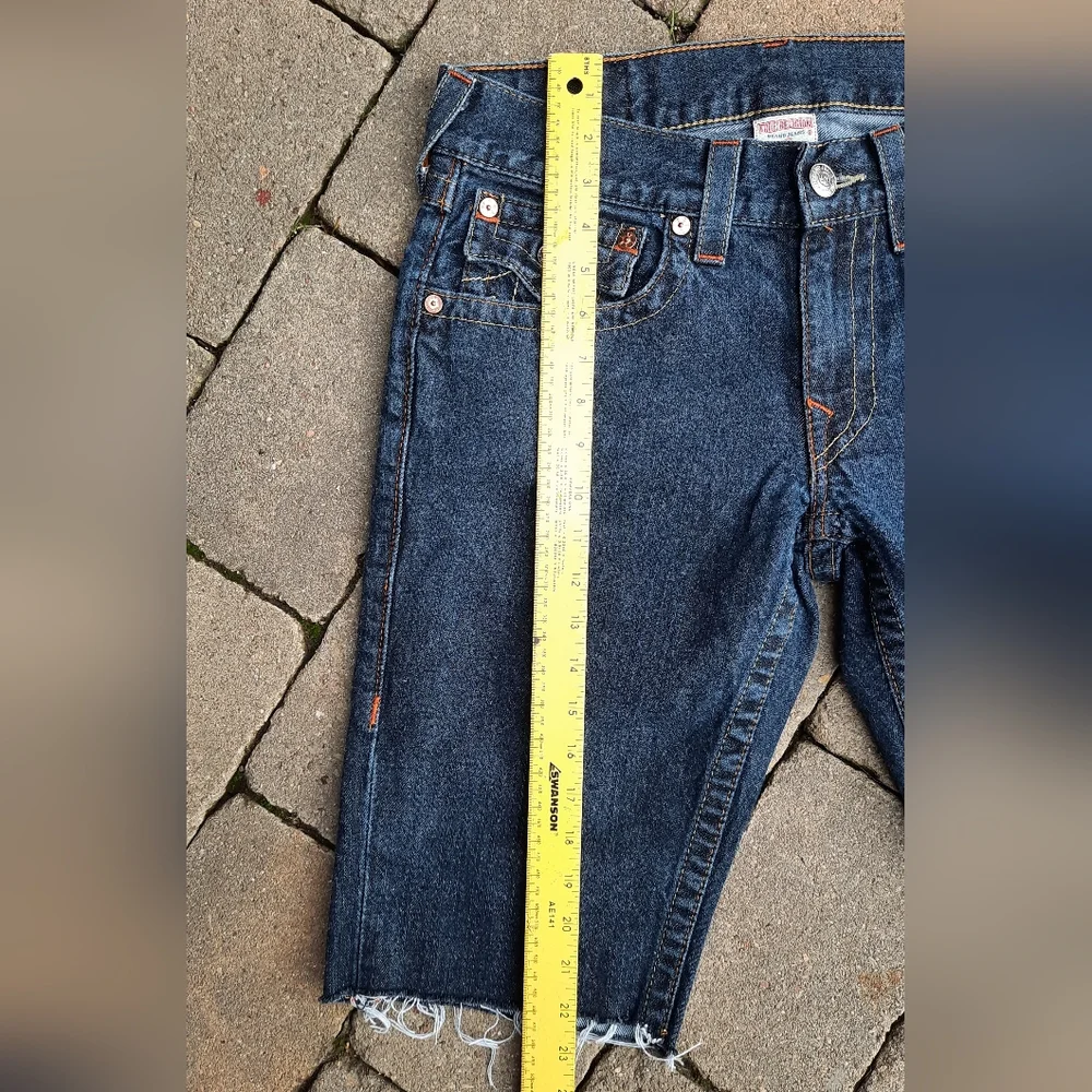 True Religion Billy Jean Cut Off Shorts Jorts